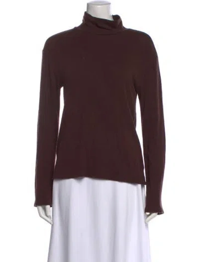 Pre-owned Reformation Turtleneck Sweater In Brown