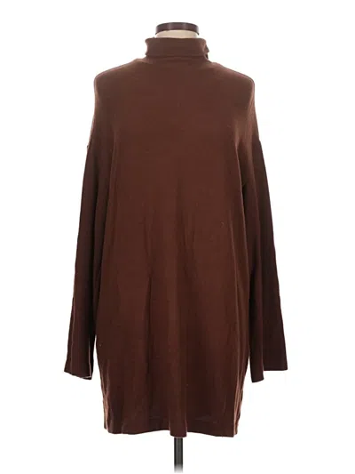 Pre-owned Reformation Turtleneck Sweater In Brown