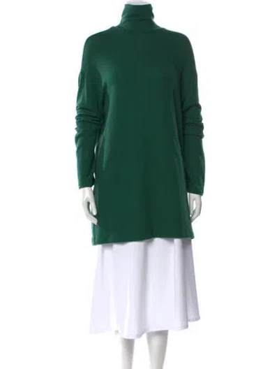 Pre-owned Reformation Turtleneck Sweater In Green