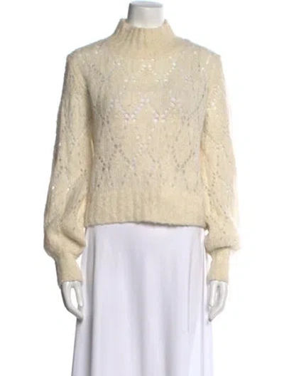 Pre-owned Reformation Turtleneck Sweater In Neutral