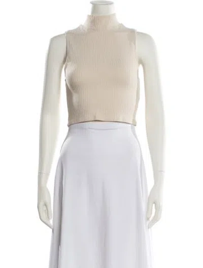 Pre-owned Reformation Turtleneck Sweater In Neutral