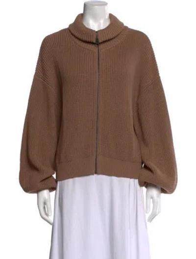 Pre-owned Reformation Turtleneck Sweater In Neutral