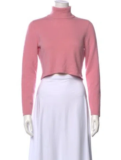 Pre-owned Reformation Turtleneck Sweater In Pink