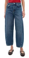 Reformation Tyler Ankle Barrel Leg Jeans In Blue