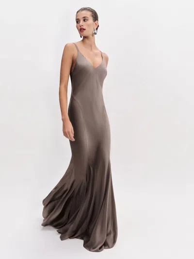 Reformation Tyler Satin Dress In Magnetic