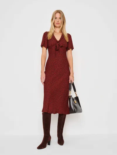 Reformation Tyra Dress In Animal Print