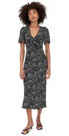 Reformation Tyra Dress Coulette In Black