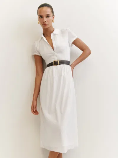 Reformation Ula Dress In Ivory