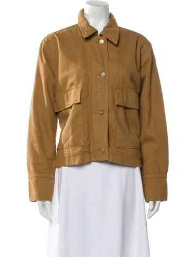 Pre-owned Reformation Utility Jacket In Neutral