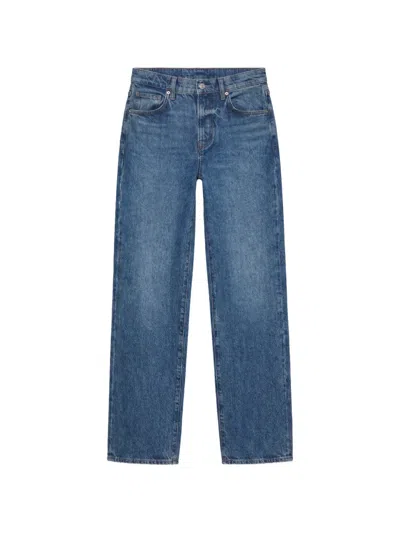 Reformation Val 90s Jeans Mit Gürtel In Blue