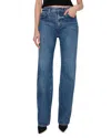 Reformation Val 90s High Rise Straight Leg Jeans In Pelican In Blue