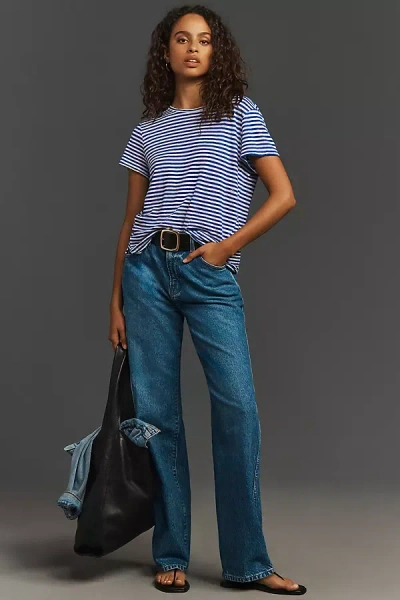 Reformation Val 90s Mid-rise Straight-leg Jeans In Blue