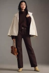 Reformation Val 90s Mid-rise Straight-leg Jeans In Brown
