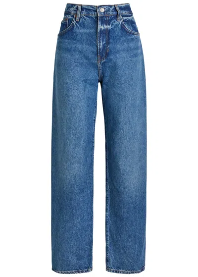 Reformation Val Straight-leg Jeans In Blue