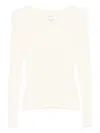 Reformation Valencia Merino Wool Top In Neutral