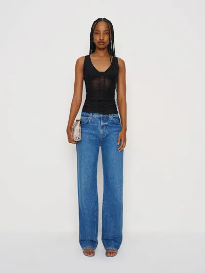 Reformation Valentine Knit Top In Black