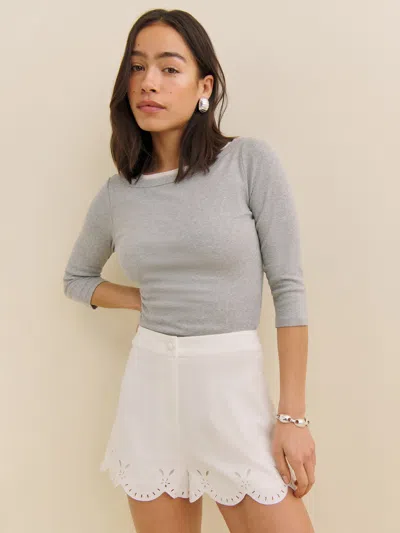 Reformation Valentine Short In White