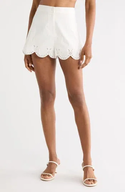 Reformation Valentine Shorts In White