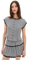 Reformation Valetta Two-piece Dress In Remy Check