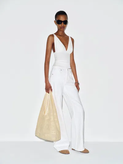 Reformation Vanessa Knit Top Ivory Xs In White