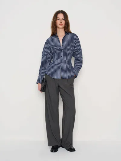 Reformation Vanta Shirt Blue 12