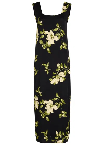 REFORMATION REFORMATION VEA FLORAL-PRINT CREPE MIDI DRESS