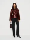 Reformation Veda Jaden Cropped Trench In Multi