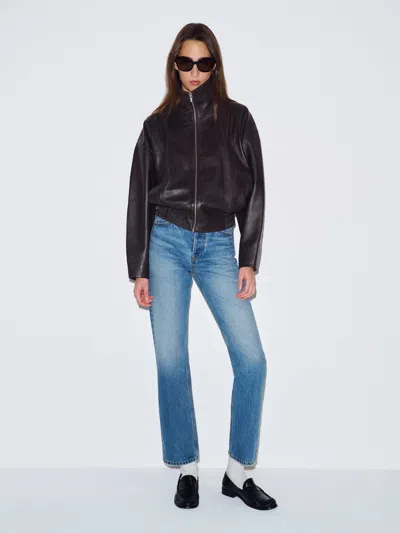 Reformation Veda Jennie Jacket Brown Large