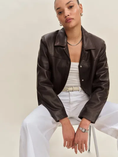 Reformation Veda Louisa Leather Jacket