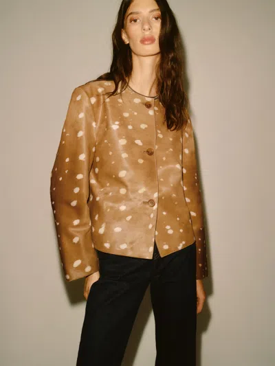Reformation Veda Miller Jacket Brown Small