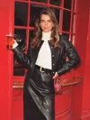 Reformation Veda Reed Jacket In Black