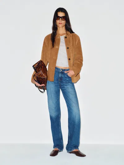 Reformation Veda Remi Jacket Brown Small