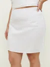 Reformation Veranda Linen Skirt Es In White