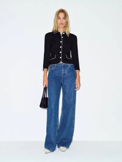 Reformation Veste Vesper Noir L In Black