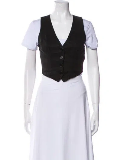 Pre-owned Reformation Vest In Black