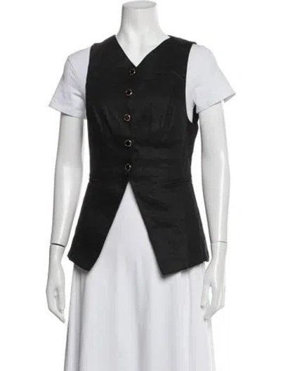 Pre-owned Reformation Vest In Black