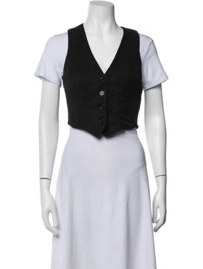 Pre-owned Reformation Vest In Black