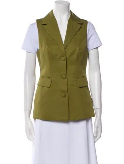 Pre-owned Reformation Vest In Green