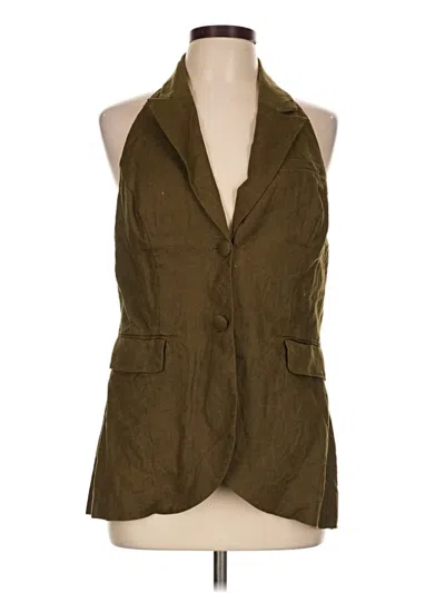 Pre-owned Reformation Vest In Green