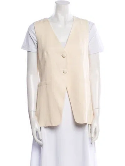 Pre-owned Reformation Vest In Neutral