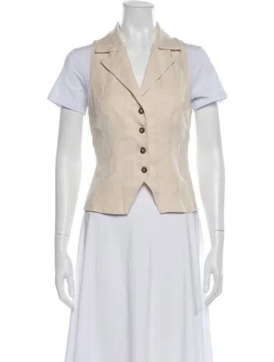 Pre-owned Reformation Vest In Neutral