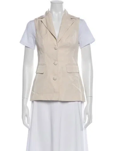 Pre-owned Reformation Vest In Neutral