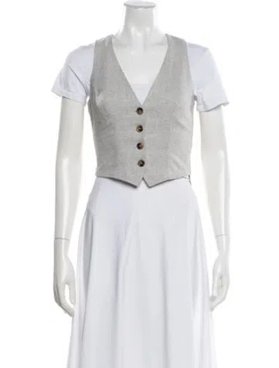 Pre-owned Reformation Vest In Neutral