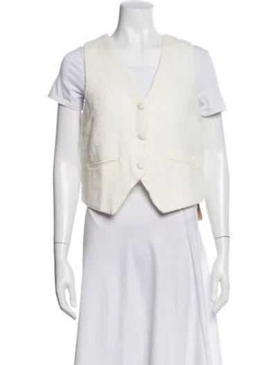 Pre-owned Reformation Vest In Neutral