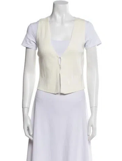 Pre-owned Reformation Vest In Neutrals
