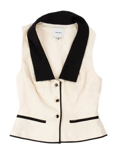 Pre-owned Reformation Vest In Neutrals