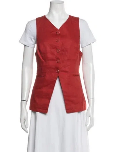 Pre-owned Reformation Vest In Red