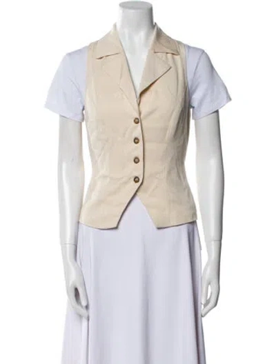 Pre-owned Reformation Vest W/ Tags In Neutral