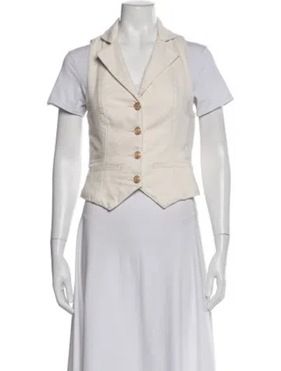 Pre-owned Reformation Vest W/ Tags In Neutral