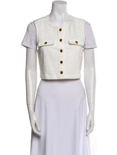 Pre-owned Reformation Vest W/ Tags In White